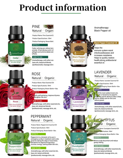 Aromatherapy Pure Essential Oils (10ml)