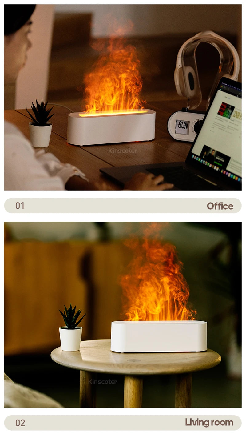 Aromatherapy Flame Diffuser & Humidifier