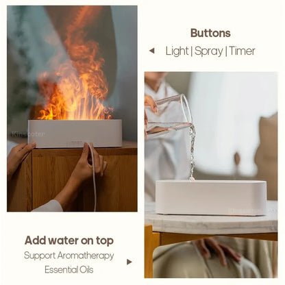 Aromatherapy Flame Diffuser & Humidifier