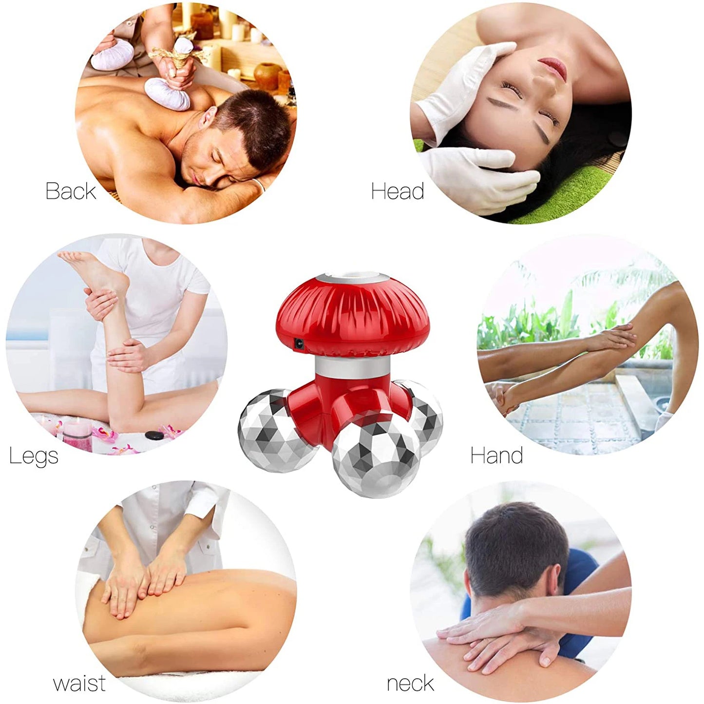 4 in 1 Handheld Vibrating Massager